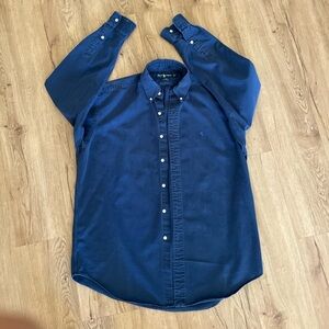 Polo Ralph Lauren Blake Button Down Shirt Men’s Medium Navy Blue Cotton
